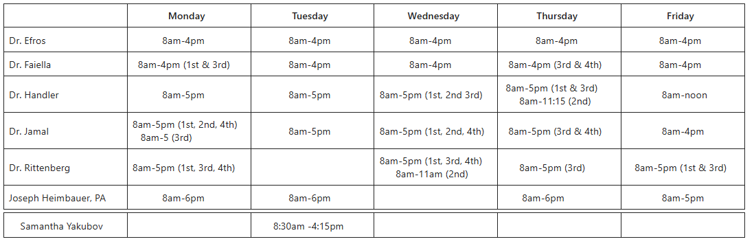 Garden City Hours